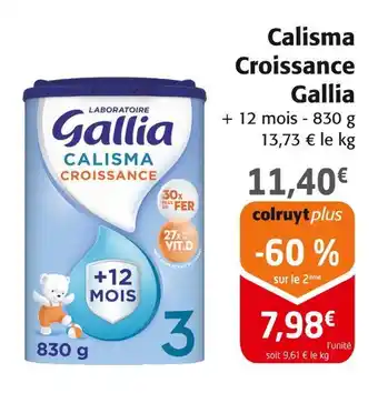 Colruyt Gallia Calisma Croissance offre