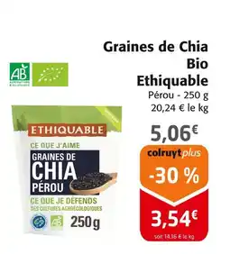 Colruyt ETHIQUABLE Graines de Chia Bio offre