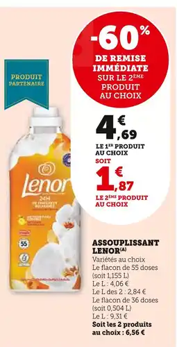 Super U Lenor Assouplissant (A) offre