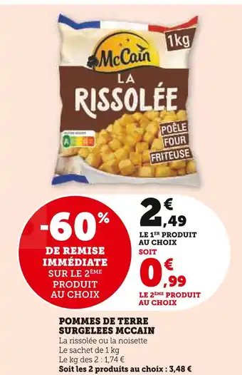 Super U MCCAIN Pommes de terre surgelees offre