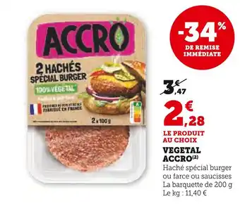 Super U ACCRO VEGETAL offre