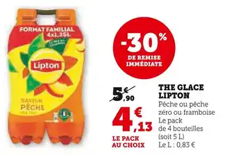 Super U LIPTON Thé Glacé offre