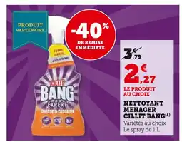 Super U CILLIT BANG Nettoyant ménager offre
