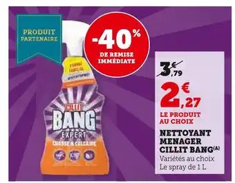 Super U CILLIT BANG Nettoyant ménager offre