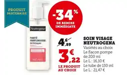 Super U NEUTROGENA Soin visage offre