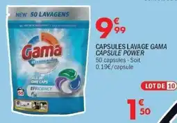 La Foir'Fouille Capsules lavage gama capsule power offre