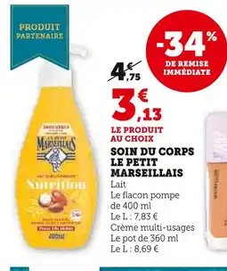 Super U LE PETIT MARSEILLAIS Soin du corps offre