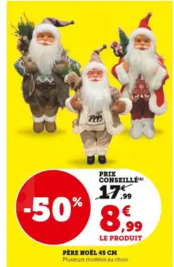 Super U Père Noël 45 cm offre