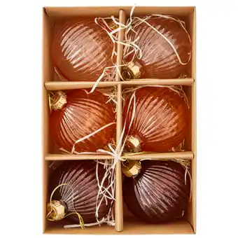 Jardiland ECLOZ Boîte de 6 boules marron ECLOZ offre