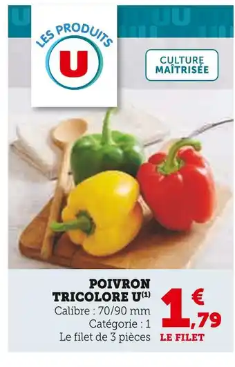 Super U U Poivron Tricolore offre