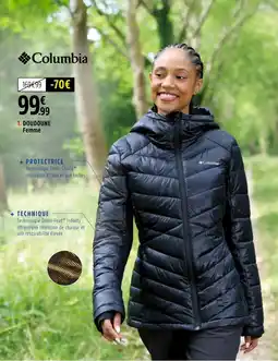 Intersport Columbia Doudoune Femme offre