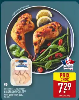 ALDI ST-CLÉMENT LE VOLAILLER Cuisses de poulet avec portion de dos offre