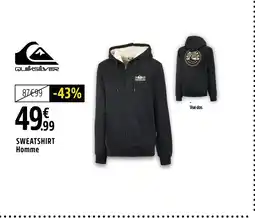 Intersport Quiksilver Sweatshirt Homme offre