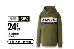 Intersport Lotto Sweatshirt Enfant offre