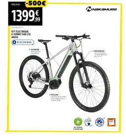 Intersport Nakamura VTT Électrique E-Summit 940 LTD Adulte offre