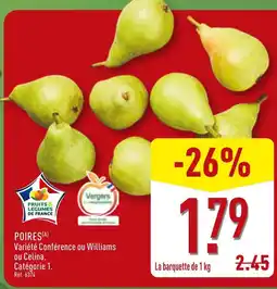 ALDI Poires offre