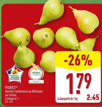 ALDI Poires offre
