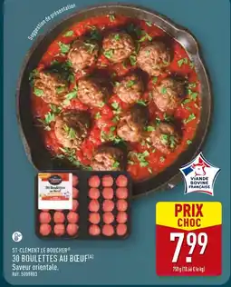 ALDI St-Clément le Boucher 30 boulettes au bœuf offre