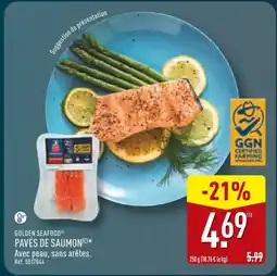ALDI Golden Seafood Pavés de saumon offre