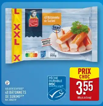 ALDI GOLDEN SEAFOOD 48 Bâtonnets de Surimi offre