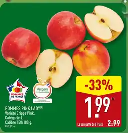 ALDI Pommes de France Pommes Pink Lady offre