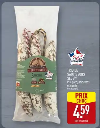 ALDI Trio de saucissons secs offre