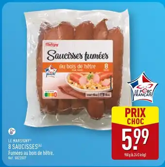 ALDI Le Marsigny 8 saucisses offre