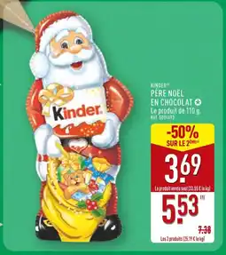 ALDI Kinder Père Noël en chocolat offre