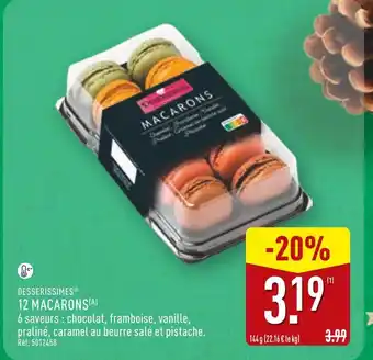 ALDI DESSERISSIMES 12 MACARONS offre