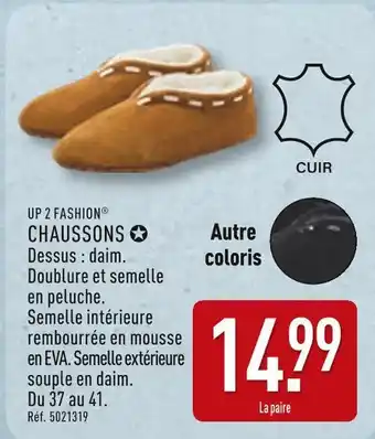 ALDI UP 2 FASHION Chaussons offre