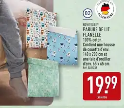 ALDI NOVITESSE Parure de lit flanelle offre