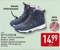 ALDI L&D Bottes hiver offre