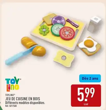 ALDI TOYLINO Jeu de cuisine en bois offre