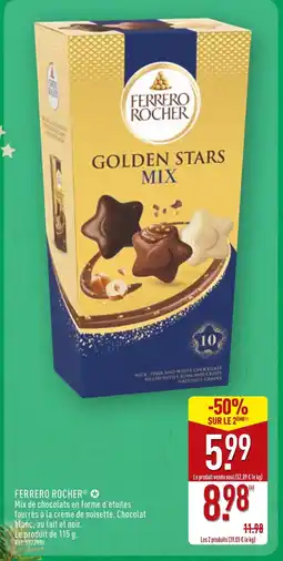 ALDI Ferrero Rocher Golden Stars Mix offre