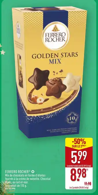 ALDI Ferrero Rocher Golden Stars Mix offre