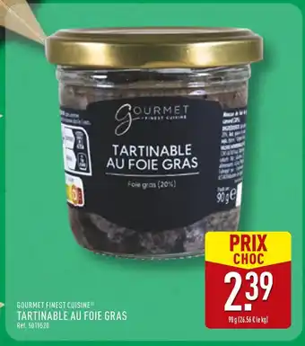 ALDI Gourmet Finest Cuisine Tartinable au foie gras offre