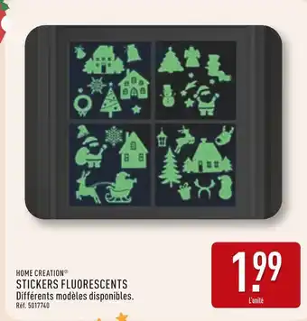 ALDI Home Creation Stickers fluorescents offre