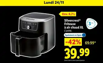 Lidl SILVERCREST Friteuse à air chaud XL offre