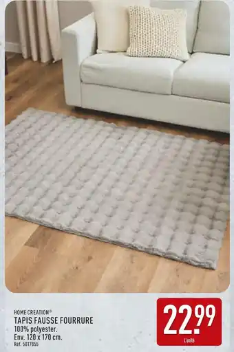 ALDI HOME CREATION TAPIS FAUSSE FOURRURE offre