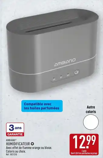 ALDI Ambiano Humidificateur offre