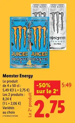 Lidl Monster Energy offre