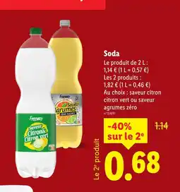 Lidl FREEWAY Soda offre