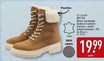 ALDI UP 2 FASHION Bottes offre