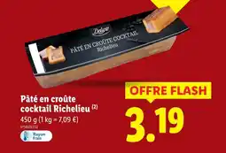 Lidl Deluxe Pâté en croûte cocktail Richelieu offre