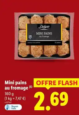 Lidl Deluxe Mini pains au fromage offre