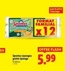 Lidl Spontex Éponges gratte éponge offre