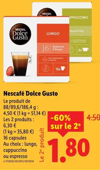 Lidl Nescafé Dolce Gusto offre
