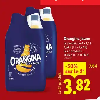 Lidl Orangina jaune offre