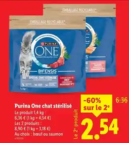 Lidl Purina One chat stérilisé offre