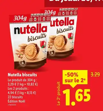 Lidl NUTELLA Biscuits offre